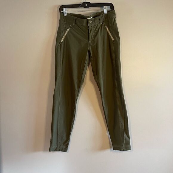 L.L. Bean Olive Army Green Trek Outdoor Hiking Pant | SZ 6R - Picture 1 of 6